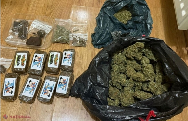 VIEO // 10 kg de droguri, în valoare de peste 3 500 000 de lei, capturate de ofițerii de investigație