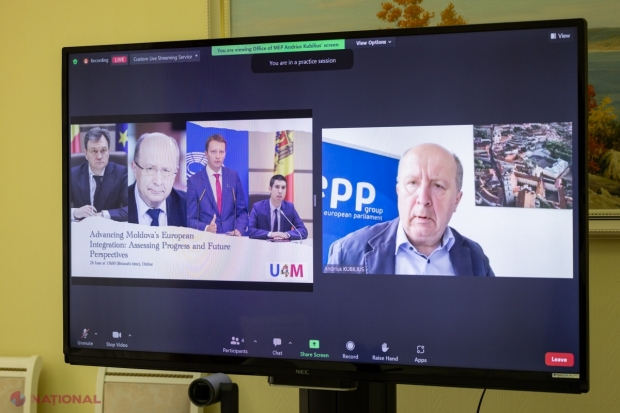 Membrii rețelei „Uniți pentru Moldova” din Parlamentul European, discuții cu premierul Recean