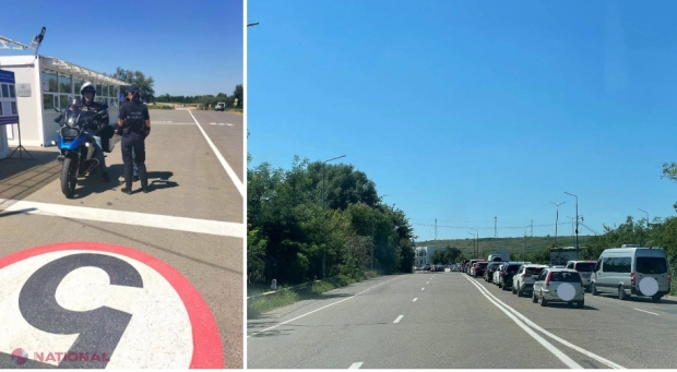 FOTO // Cozi imense la PTF Leușeni-Albița. Autoritățile responsabile au pus în aplicare un șir de măsuri urgente pentru a fluidiza fluxul mijloacelor de transport