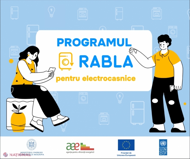Vouchere în valoare de 5,8 MILIOANE de dolari pentru înlocuirea electrocasnicilor uzate. Peste 50 000 de familii vulnerabile din R. Moldova vor putea să-și procure un frigider sau o mașină de spălat cu o REDUCERE de 80%. Cum beneficiați de vouchere