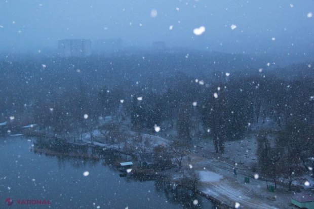 FOTO // Ninsoare ca în POVEȘTI, la Chișinău. Vezi cum va fi vremea în zilele următoare