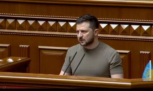 VIDEO // Moment emoționant în Parlamentul Ucrainei, unde Zelenski a vorbit pentru prima dată de la începerea războiului