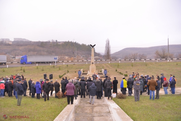 FOTO // Un monument dedicat eroilor căzuți în Primul Război Mondial, distrus de sovietici, restabilit la Rezina