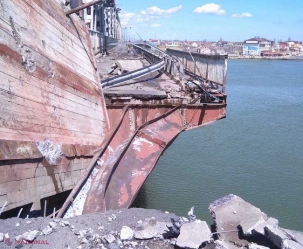 Rușii au atacat din nou podul de la Zatoka de peste Nistru 