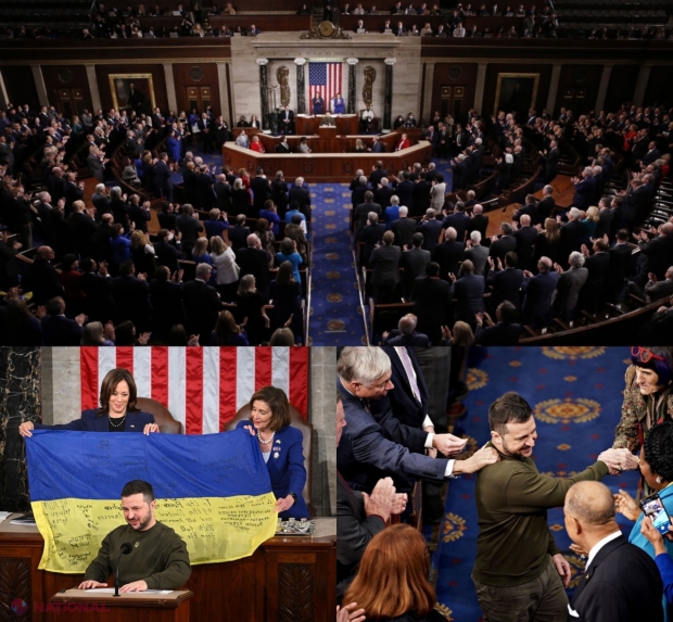 Zelenski, discurs în Congresul SUA: „Ucraina e în viaţă. Tactica rusă este primitivă. Dau foc la tot ce văd. Ucraina se menţine pe poziţie şi nu se va preda niciodată!” 