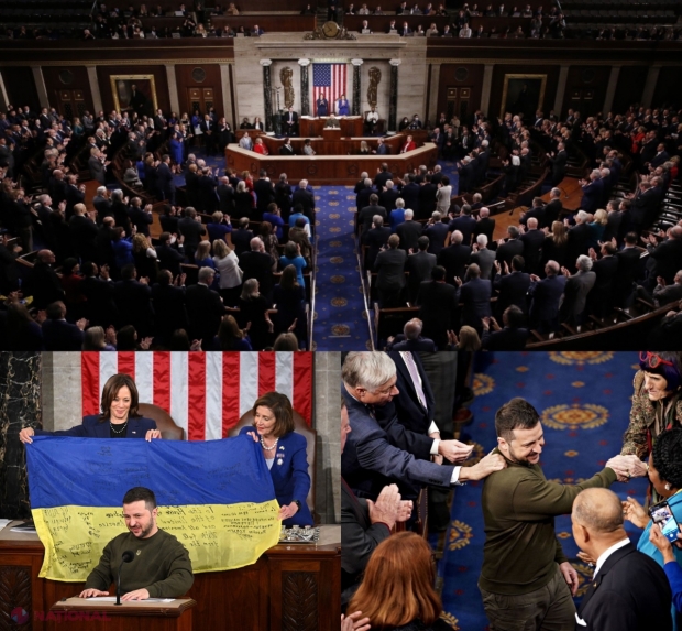 Zelenski, discurs în Congresul SUA: „Ucraina e în viaţă. Tactica rusă este primitivă. Dau foc la tot ce văd. Ucraina se menţine pe poziţie şi nu se va preda niciodată!”