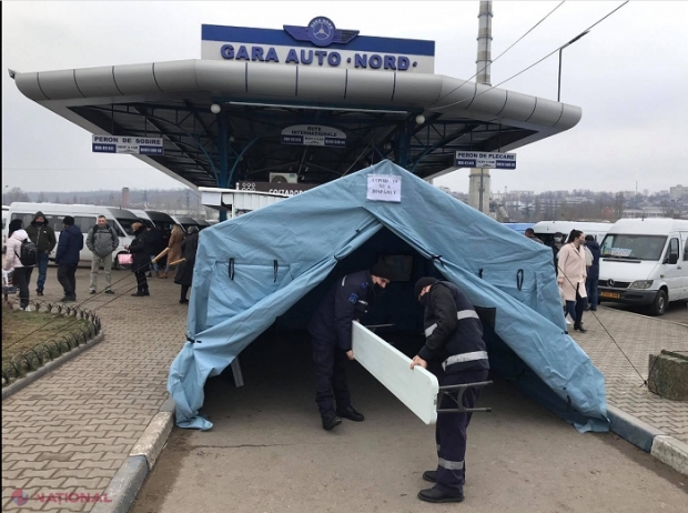 VIDEO // Corturi în cele mai AGLOMERATE locuri din Chișinău pentru informarea populației despre riscurile infectării cu COVID-19