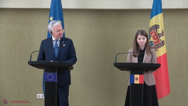 VIDEO // Activele rusești din R. Moldova ar putea fi ÎNGHEȚATE, iar ulterior folosite pentru RECONSTRUCȚIA Ucrainei: Comisarul european pentru Justiție: „Încurajăm R. Moldova să colecteze probe privind crimele de război comise de Rusia în Ucraina”