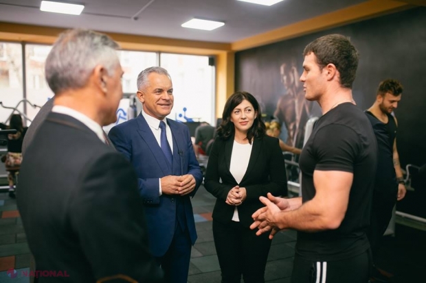 FOTO // Vlad Plahotniuc a revenit la UTM cu un CADOU – o sală de sport. „Mă bucur să pot contribui și să le pot oferi ceea ce eu nu am avut atunci când am studiat aici”