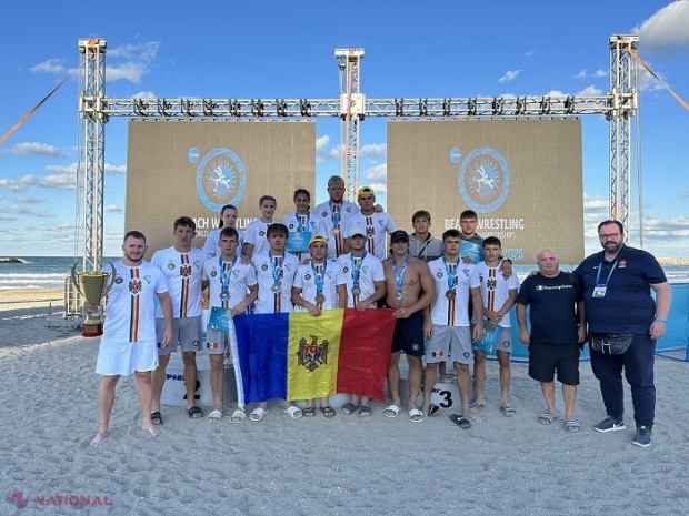 Lupte pe PLAJĂ: 11 medalii pentru R. Moldova la Campionatele Mondiale și  primul loc în clasament la vârsta sub 20 de ani