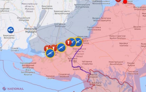 Atac în forță al Ucrainei pe malul stâng al râului Nipru. Kievul raportează PIERDERI uriașe în rândul rușilor