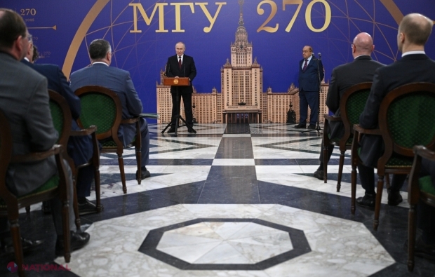 VIDEO // Putin s-a făcut de râs în fața mediului academic din Moscova, iar imaginile au fost șterse. Liderul de la Kremlin habar n-are care este salariul mediu al unui rus. ,,N-are cum. E mai mare
