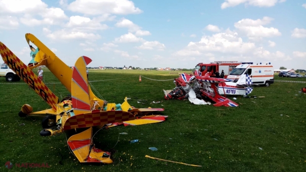 Două avioane s-au ciocnit în zbor în județul Suceava! Un pilot a murit, altul este în stare gravă. Showul aviatic a fost ANULAT