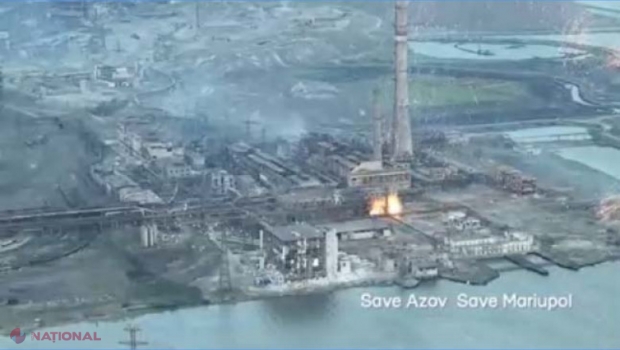 Arme INTERZISE: Rusia a lansat bombe cu fosfor asupra combinatului siderurgic Azovstal din oraşul Mariupol