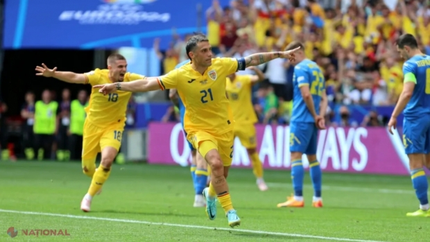 VIDEO // România răzbună R. Moldova, care a pierdut cu 0-4 în fața Ucrainei. „Tricolorii” conduc Ucraina la Munchen cu 3-0. Goluri fantastice reușite de Nicolae Stanciu, Răzvan Marin și Drăguș!