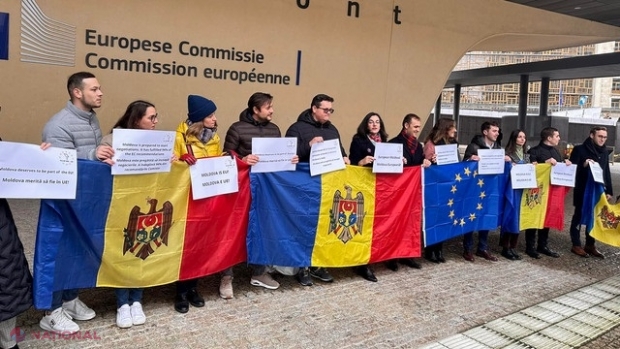 „Radio Chișinău”: Flashmob la Bruxelles, organizat pentru susținerea deschiderii negocierilor de aderare a Republicii Moldova la Uniunea Europeană