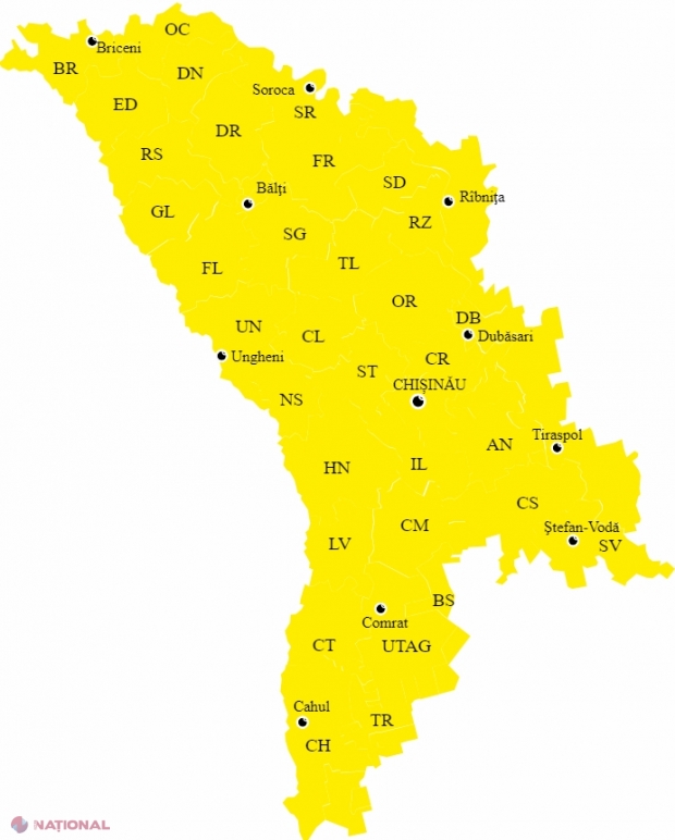 METEO // Cod galben de ploi puternice, cu grindină și vijelie, în R. Moldova: Vremea se răcește simțitor