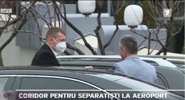 FOTO, VIDEO // Separatiștii de la Tiraspol, tratați REGEȘTE la Chișinău. Krasnoselski și unul dintre patronii holdingului „Sheriff” au plecat la Moscova prin „Zona VIP” a Aeroportului Internațional Chișinău. Aceștia urmează să se vadă cu Kozak