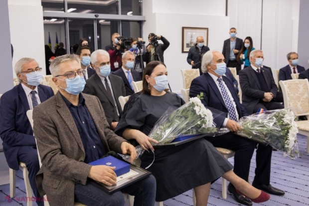 Premierul Natalia Gavrilița le-a acordat câte 100 000 de lei celor șapte laureați ai Premiului Național 2021: „Susținerea și cultivarea patrimoniului uman este o prioritate a Guvernului”