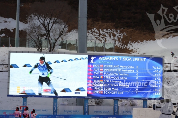 FOTO // Rezultat MARE obținut de biatlonista Alina Stremous la Jocurile Olimpice de la Beijing. Aceasta a avut un procentaj de 100% la cele două trageri la țintă, dar a ratat podiumul de premiere