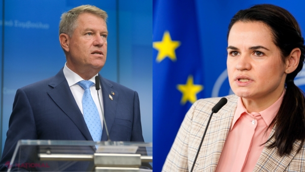 Lidera opoziției din Belarus mulțumește României și lui Klaus Iohannis pentru sprijinul oferit: În 1989, România s-a aflat în aceeași situație. A sosit timpul și pentru Belarus să se descătușeze