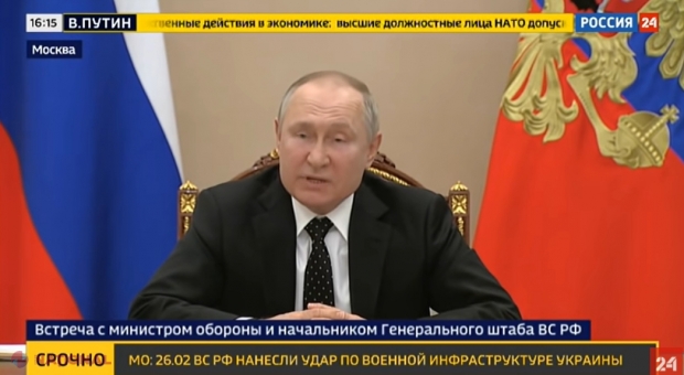 Demonstrație de forță în DIRECT la TV. Putin amenință NATO cu armele NUCLEARE? Ordinul pe care i l-a dat lui Șoigu. SUA a reacționat imediat