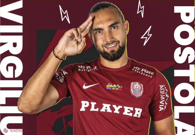 Un atacant al NAȚIONALEI R. Moldova de fotbal a semnat cu vicecampioana României. CFR Cluj a plătit 200 000 de euro