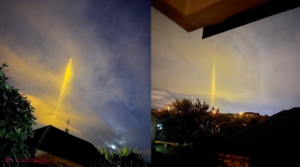 Fenomen straniu pe cerul Rusiei: Imagini cu „stâlpi de lumină” au fost publicate de locuitorii mai multor orașe