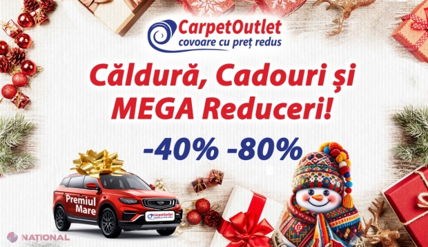 Căldură, Cadouri, MEGA Reduceri și Surprize Dulci pentru copii la Carpet Outlet!