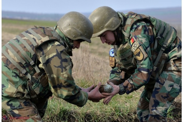 Misiune PERICULOASĂ de deminare executată la Șerpeni. Optsprezece grenade de mână, un proiectil de artilerie și o bombă de aruncător din perioada celui de-al Doilea Război Mondial au fost NEUTRALIZATE