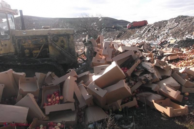 Aproape 20 de tone de mere cu acte moldovenești, DISTRUSE cu un tractor la o groapă de gunoi din Rusia