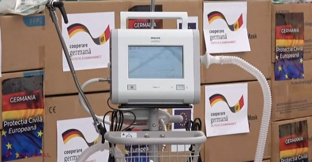 VIDEO // Germania a donat R. Moldova un nou lot de echipamente necesare pentru lupta cu pandemia în valoare de peste 200 de milioane de lei