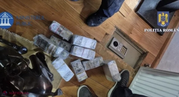 FOTO // Un seif cu un MILION și jumătate de dolari găsit de procurori în podeaua casei lui Horațiu Potra, un apropiat al lui Călin Georgescu. Au fost găsite inclusiv arme și echipament de luptă