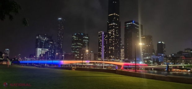 Australia: Tricolorul românesc, proiectat pe clădiri emblematice din Brisbane cu ocazia Zilei Naţionale de 1 decembrie