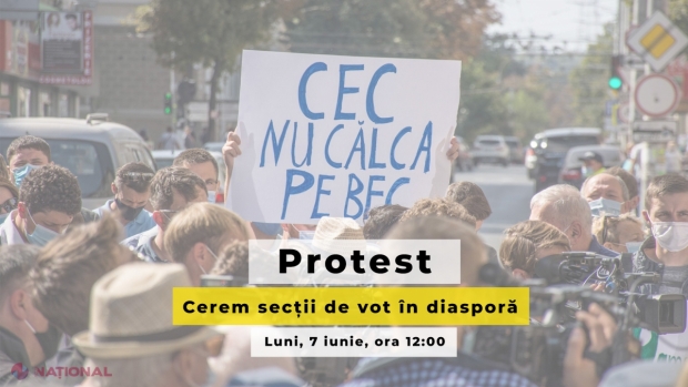 Încă un PARTID va participa la PROTESTUL din fața CEC: „În disperare de cauză, Igor Dodon și complicii săi prin acțiuni ilegale vor să zădărnicească participarea diasporei la vot”