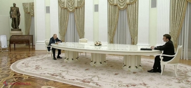 Emmanuel Macron, batjocorit la televiziunea publică din Rusia: „A luat medicamente în speranța că Putin îi va răspunde”