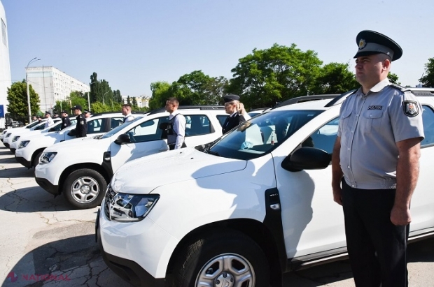 Încă 30 de mașini noi pentru Poliția din R. Moldova, procurate cu bani oferiți de UE: Numărul automobilelor procurate în ultimul an și jumătate pentru oamenii legii depășește cifra de 120