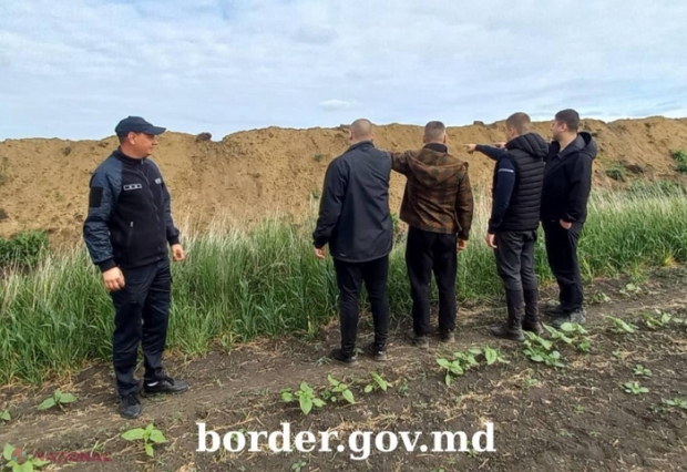 Patru bărbați din Ucraina, prinși la scurt timp după ce au trecut ilegal frontiera moldo-ucraineană