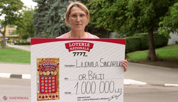 VIDEO // Primul MILION din biletul „Super Loto+” ajunge la o pensionară din Bălți