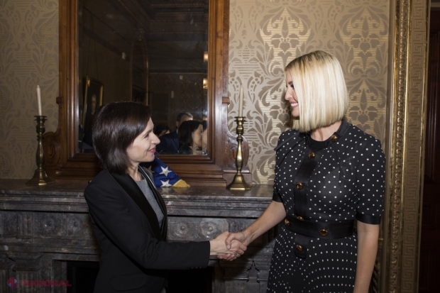 Ivanka Trump i-a spus Maiei Sandu că lupta împotriva CORUPȚIEI este esențială pentru a atrage investiții
