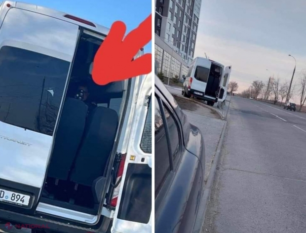 FOTO // Polițiștii cu RADARE au găsit o nouă metodă pentru a prinde vitezomanii. Unul dintre inspectori s-a ascuns într-un microbuz