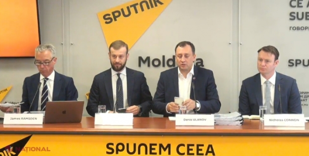 VIDEO // Apărătorii lui Ilan Șor, inclusiv avocatul regal Ramsden, conferință de presă: „Frauda bancară din Moldova și prezentarea Raportului companiei Quintel Intelligence cu privire la raportul Kroll”