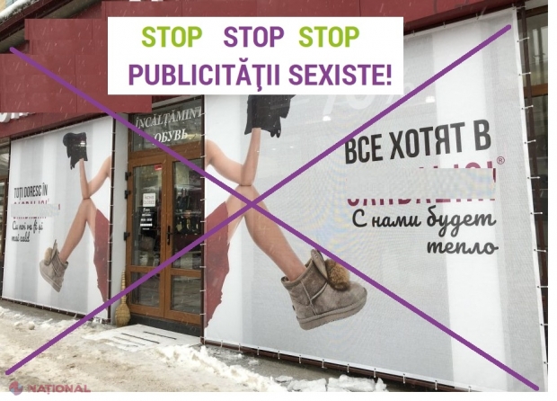 Reprezentanții unei firme din Chișinău, obligați să-și ceară scuze și să înlăture panourile cu mesaj sexist, alăturat imaginii cu picioarele unei femei