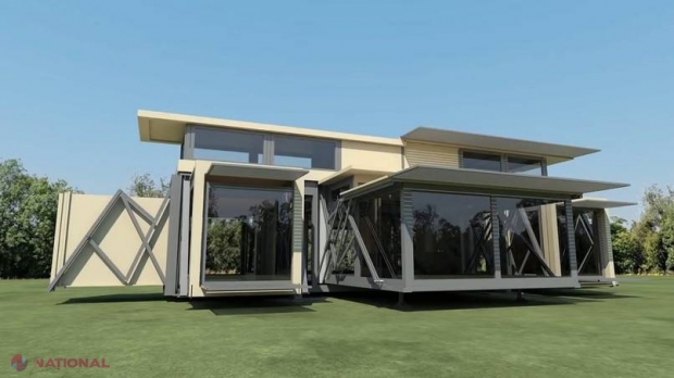 INVENȚIE // Casa asta se construiește SINGURĂ în 10 minute și o poți muta oricând, oriunde