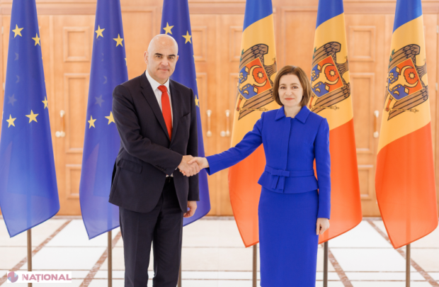 Întrevedere între Maia Sandu și Alain Berset la Consiliul Europei