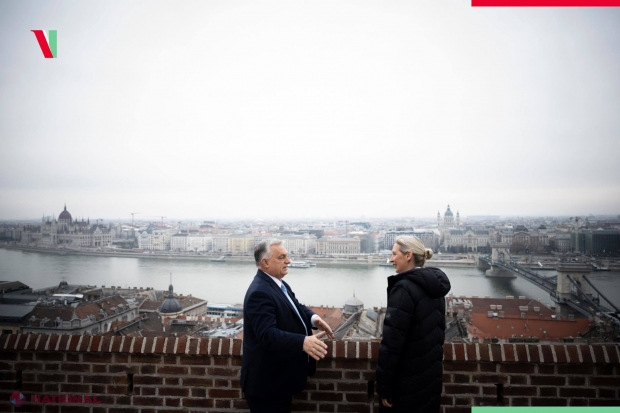 Viktor Orban o întâmpină la Budapesta pe lidera AfD, prezicând un viitor puternic pentru dreapta în Germania