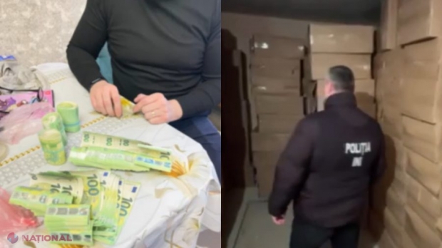 VIDEO Captură de țigări ce urma să ajungă în Europa, făcută de polițiști. Valoarea depășește 5 milioane de lei
