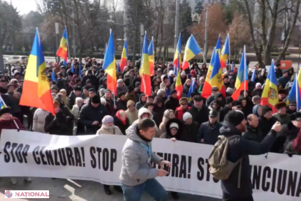 Proteste organizate de PSRM la Președinție: cer demisia Maiei Sandu și alegeri anticipate
