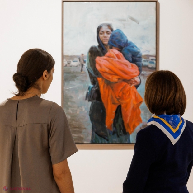 Maia Sandu: Expoziție de artă în memoria solidarității față de refugiați și curajului poporului ucrainean la Muzeul Național de Artă a Moldovei