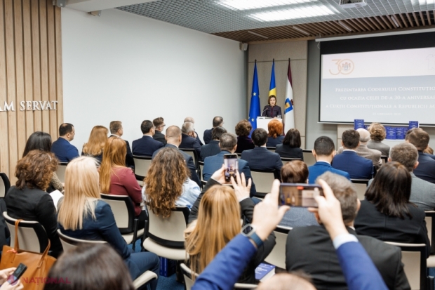 Maia Sandu subliniază importanța justiției independente la aniversarea a 30 de ani a Curții Constituționale din Moldova